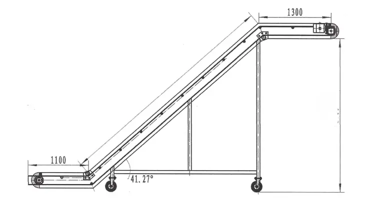 inclined belt conveyor