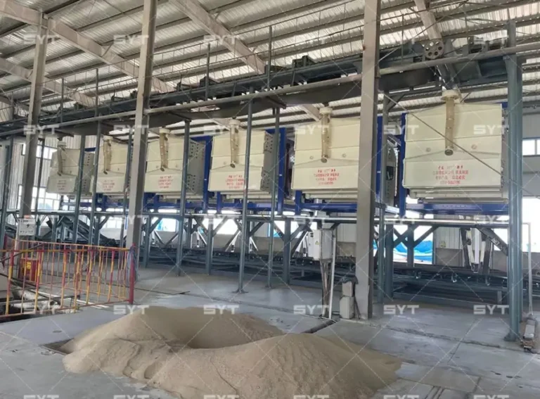 gyratory screen for sand processing line
