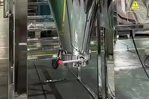 Discharge Inlet of Conical Twin Screw Mixer