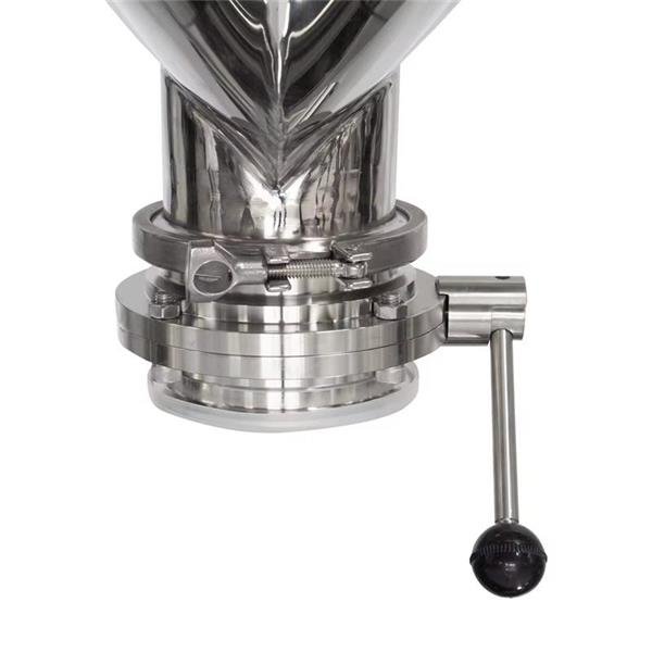 Feed Outlet of V Type Powder Mixer machine