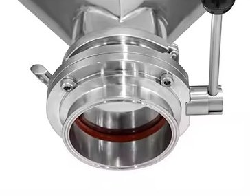 Feed Outlet of V Type Powder Mixer machine