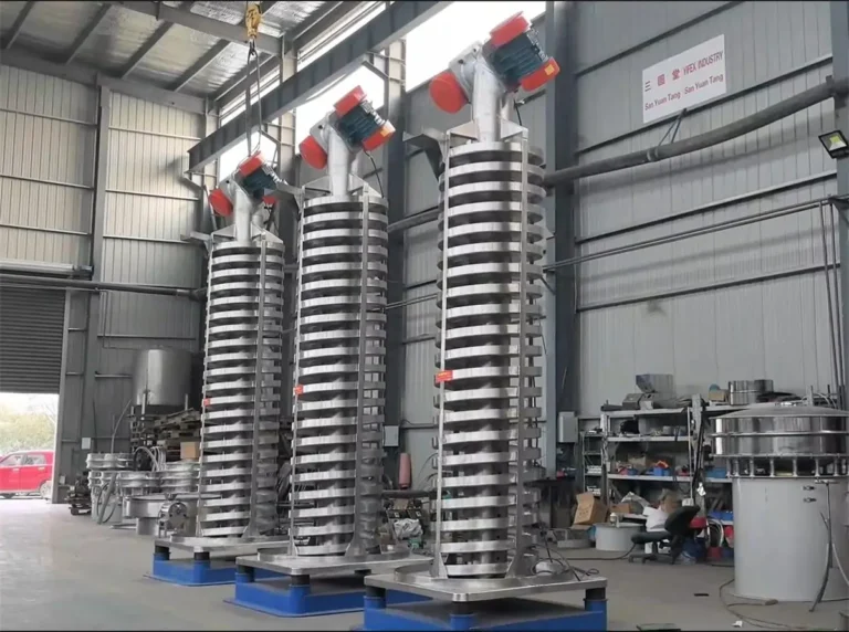 3 spiral vibratory conveyors For Cooling Pet Food/Macedonia