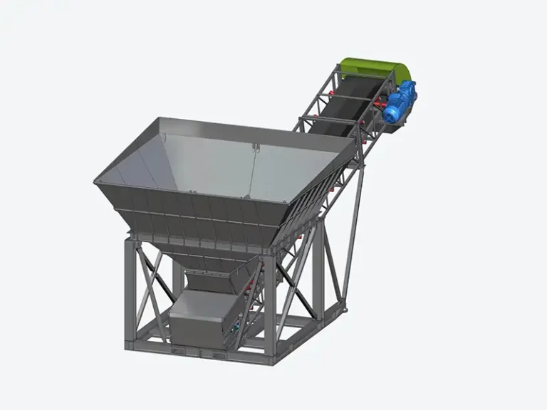 Rubber Mobile Belt Conveyor With Hopper
