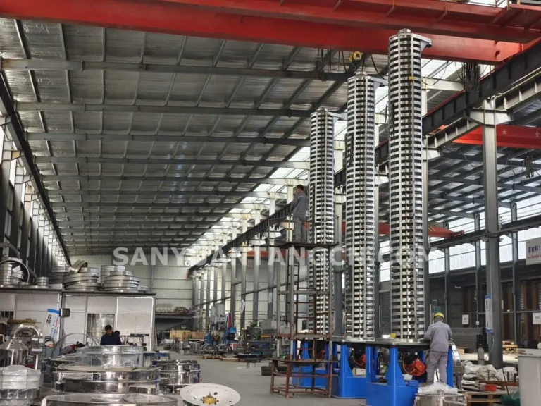 Customized 3 units of 9m high Vibrating Spiral Elevators in Mexico