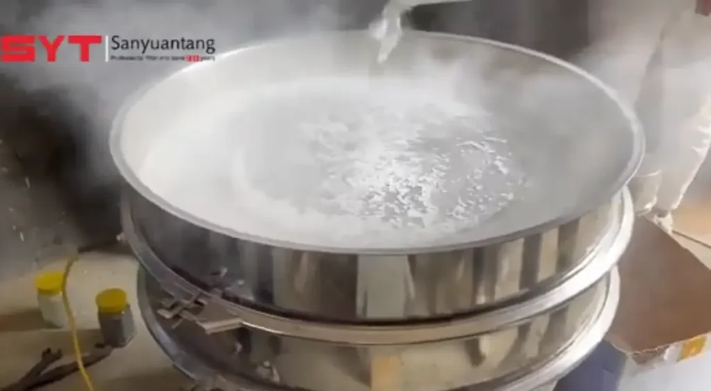 Ultrasonic Vibrating Screen for Fine Powder Sieving