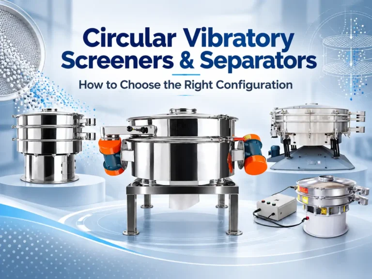 circular vibratory screeners and separators