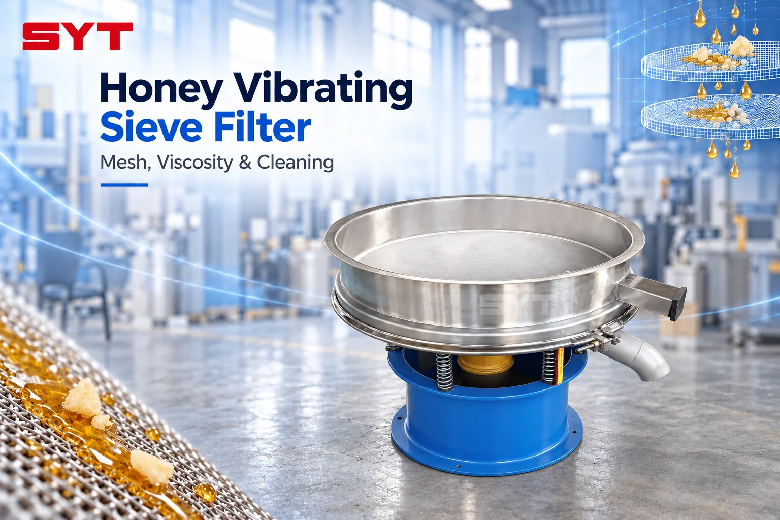 honey vibrating sieve filter